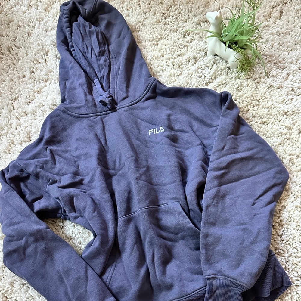 Fila super cute tomboy streetwear pastel purple long sleeve lazy look ho…